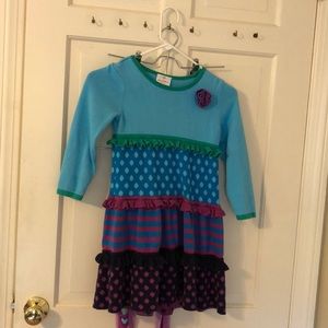 Hanna Anderson Girls Dress and matching tights